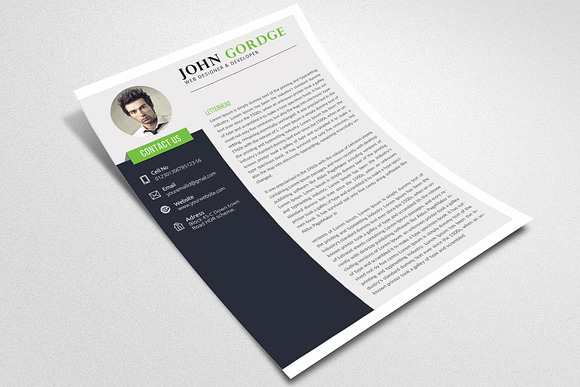 Creative Job CV Resume Word File in Resume Templates - product preview 2
