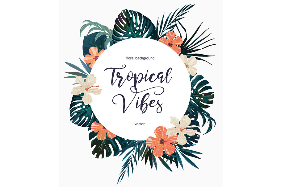 Exotic vector tropical logo. in Logo Templates - product preview 8