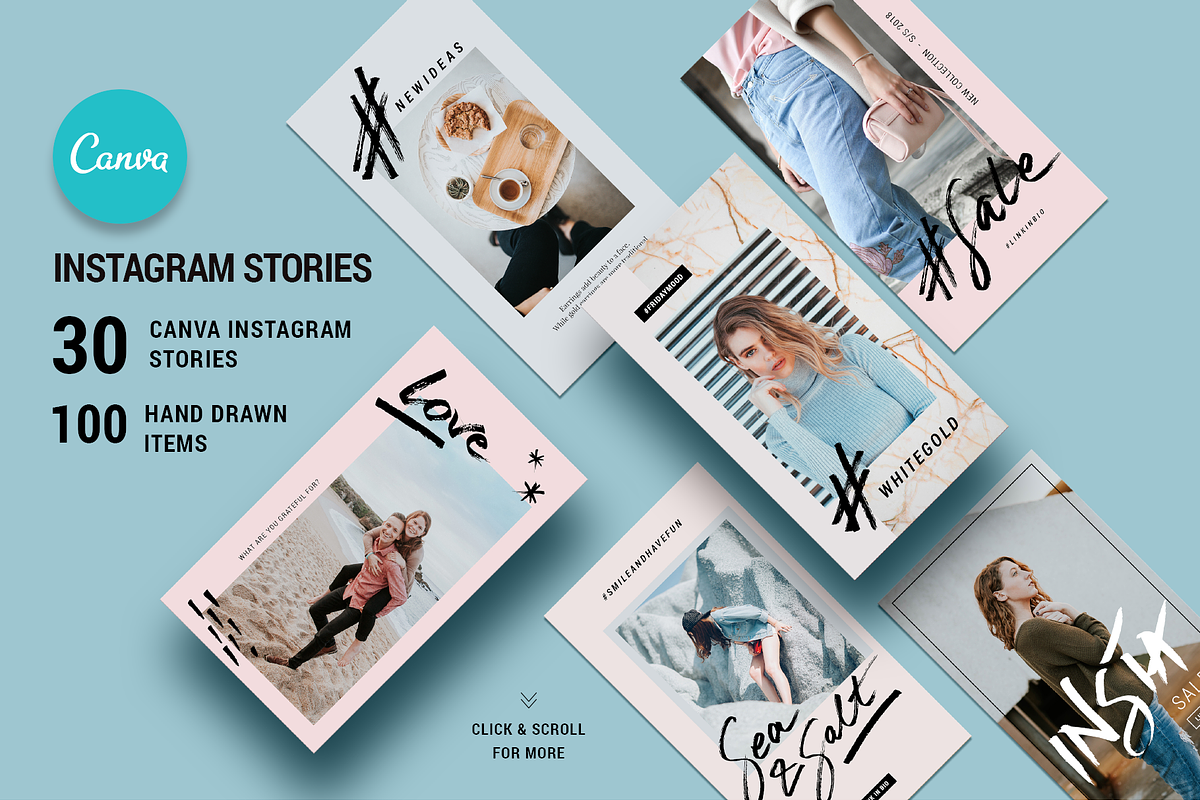 CANVA Instagram Hand-Drawn Stories in Instagram Templates - product preview 8