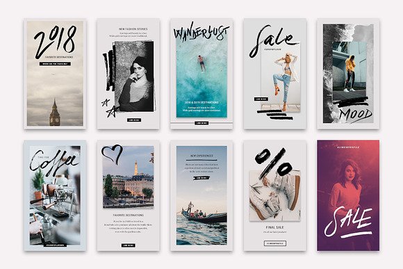 CANVA Instagram Hand-Drawn Stories in Instagram Templates - product preview 3