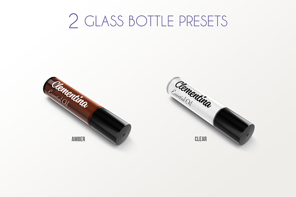 Roll-on Bottle Mockup v. 10ml-A in Product Mockups - product preview 2