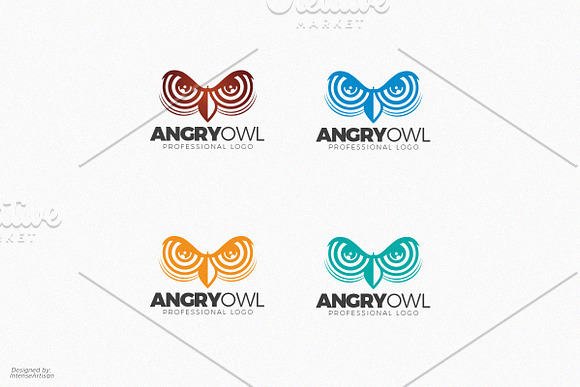Angry Owl Logo in Logo Templates - product preview 1