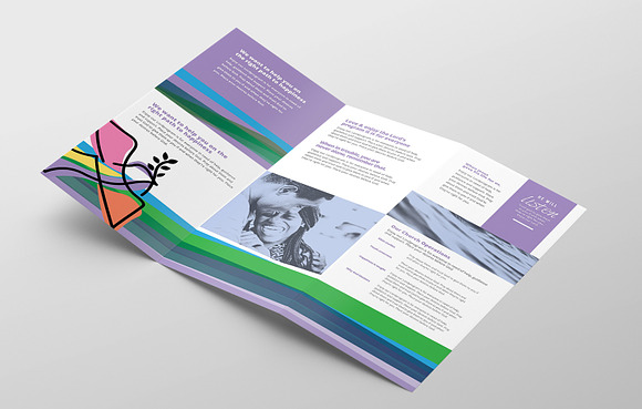 Modern Church Trifold Brochure in Brochure Templates - product preview 1