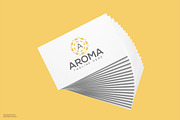 Aroma A Letter Logo