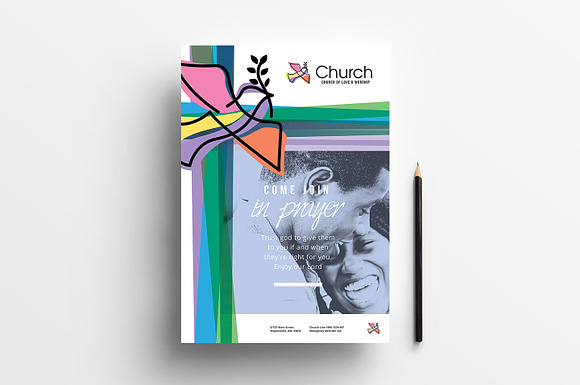 Modern Church Poster / Flyer in Flyer Templates - product preview 1