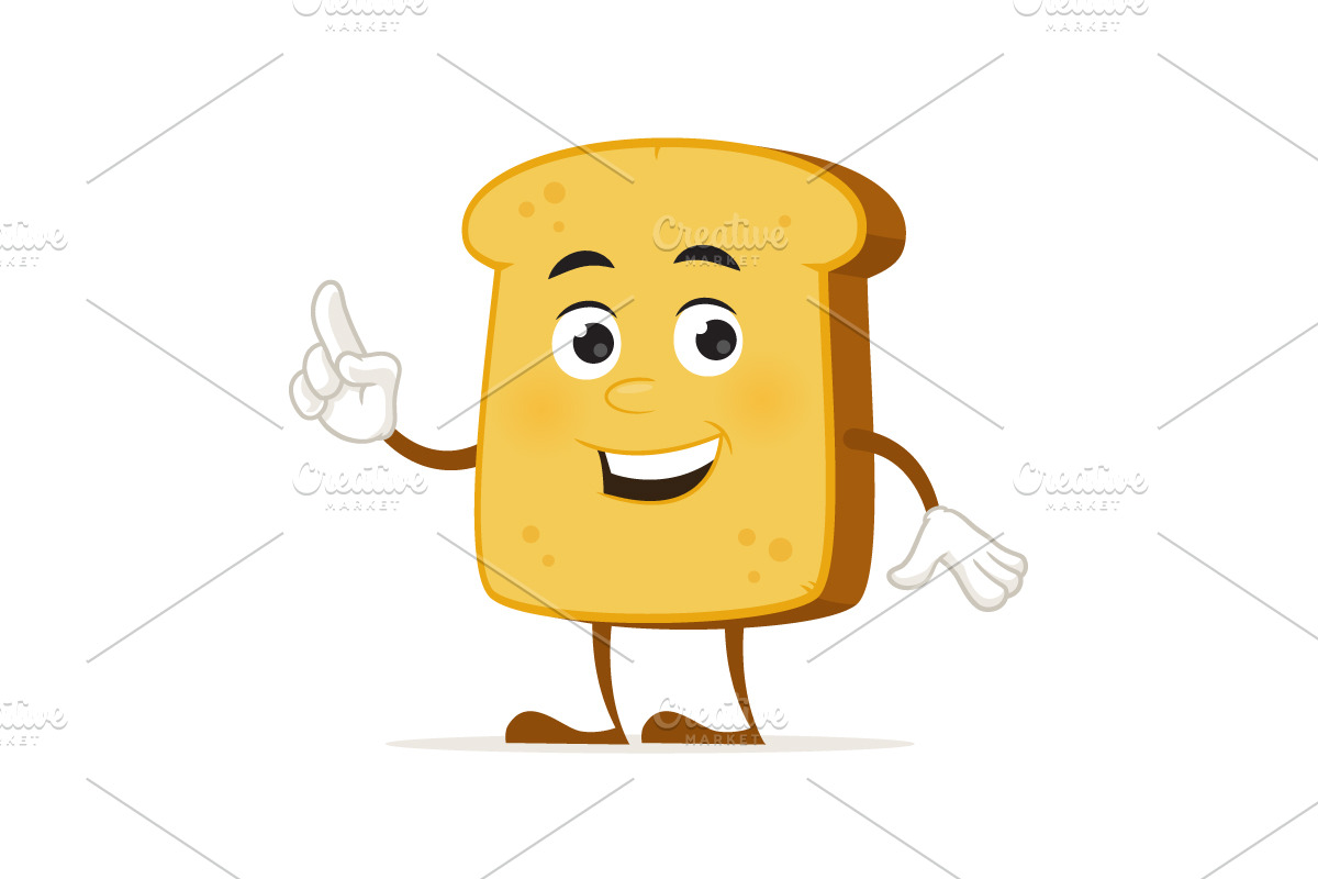 Toast Mascot in Illustrations - product preview 8
