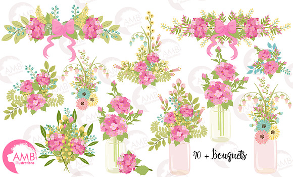 Spring Secret Garden Bundle AMB-2382 in Illustrations - product preview 11