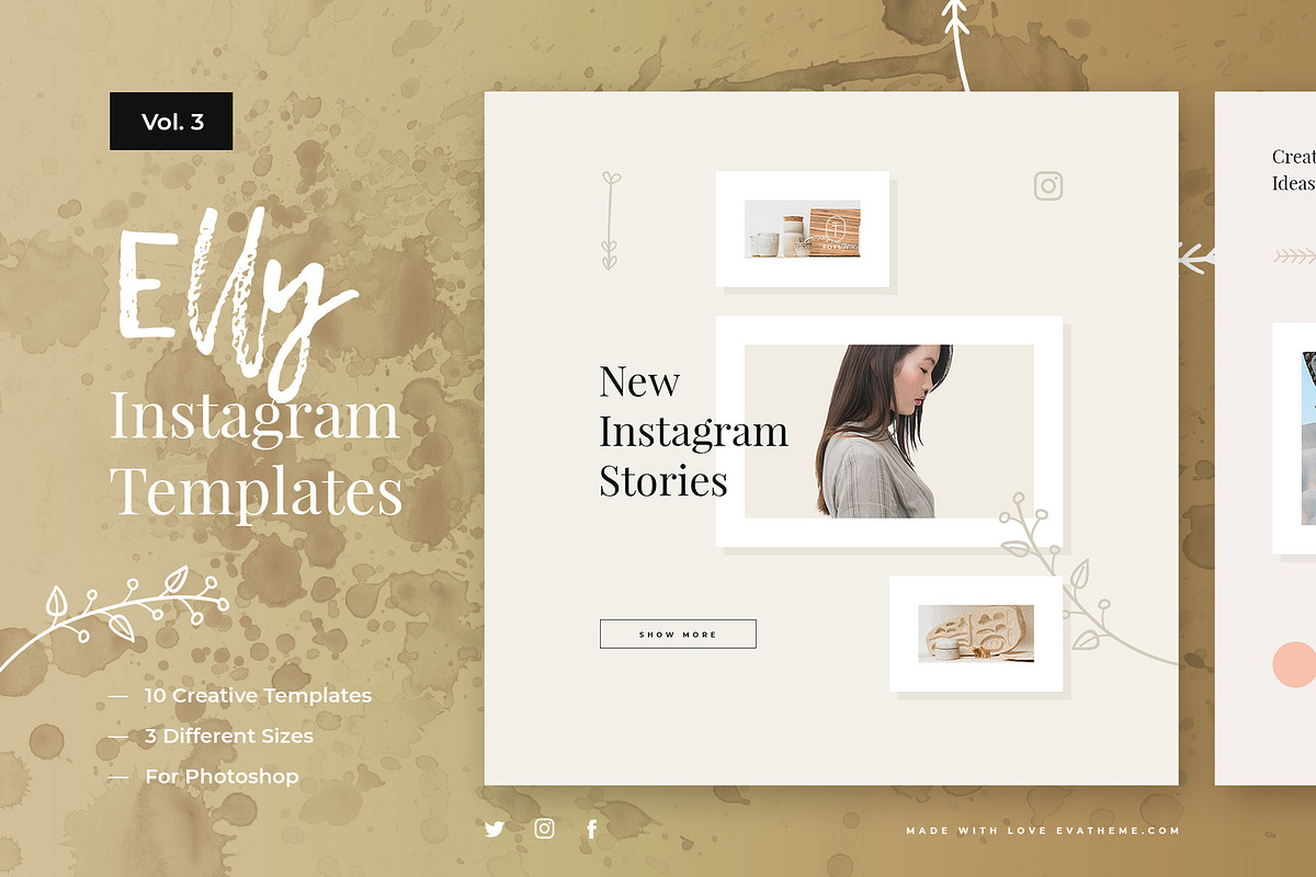 Elly Instagram Templates Vol.3 in Social Media Templates - product preview 8