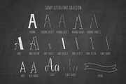 Chalky Letters font collection