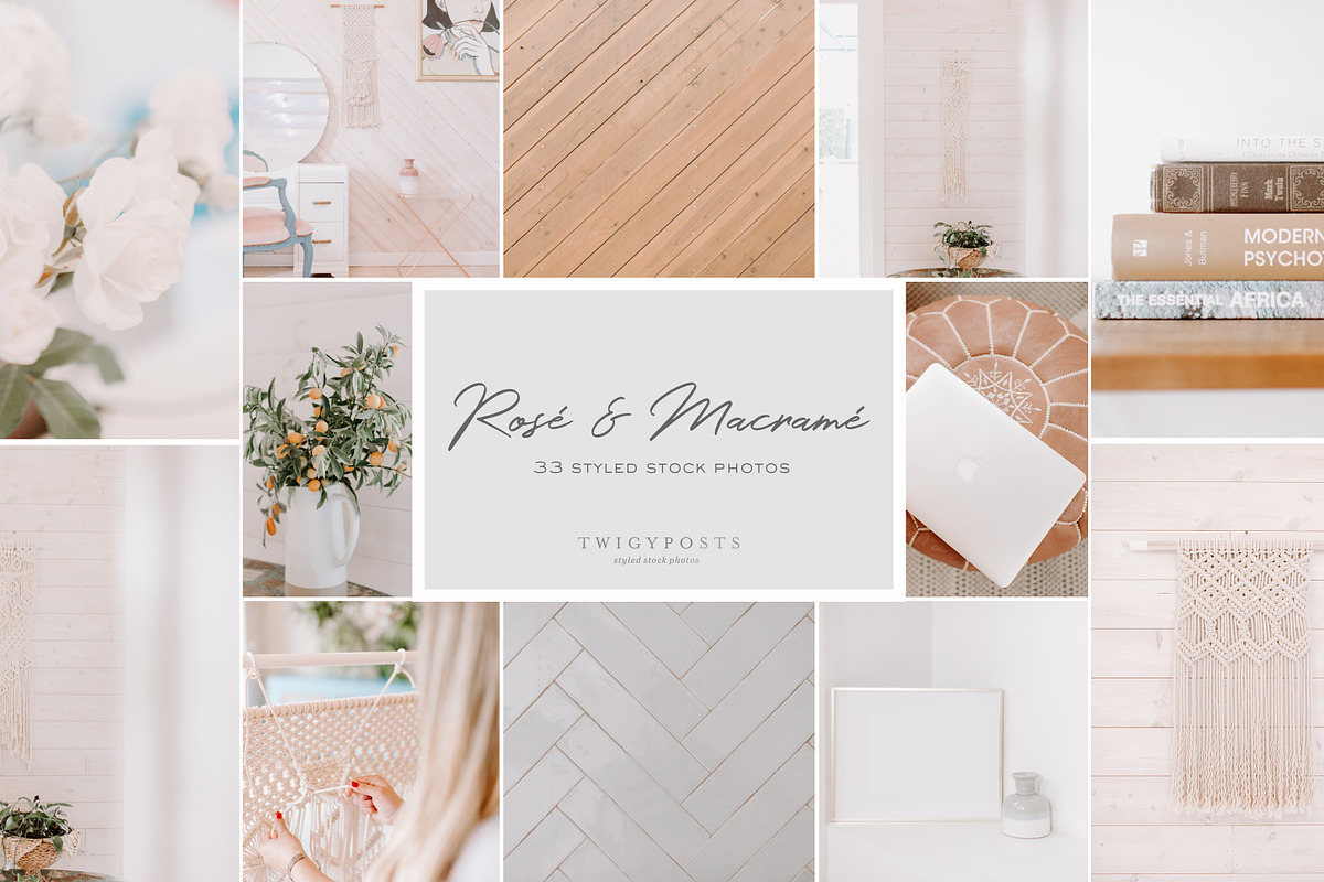 Rosé & Macramé - Styled Stock in Social Media Templates - product preview 8