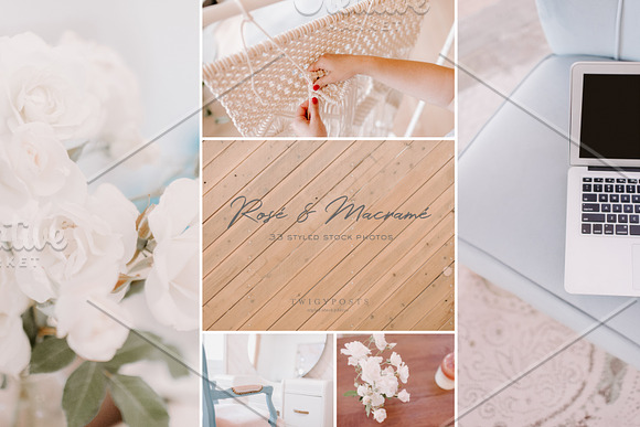 Rosé & Macramé - Styled Stock in Social Media Templates - product preview 2