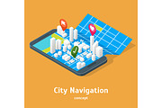 Mobile GPS City Navigation Maps