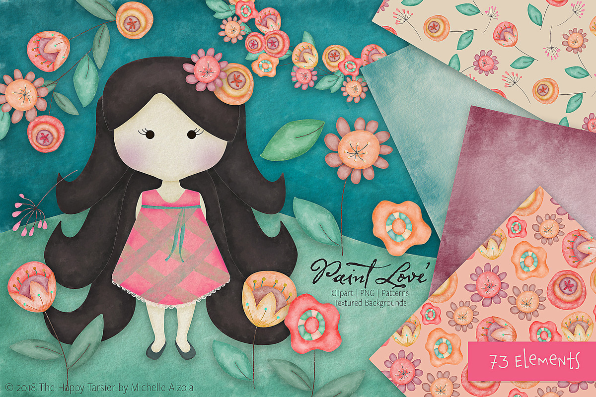 Paint Love Vol.01 in Illustrations - product preview 8