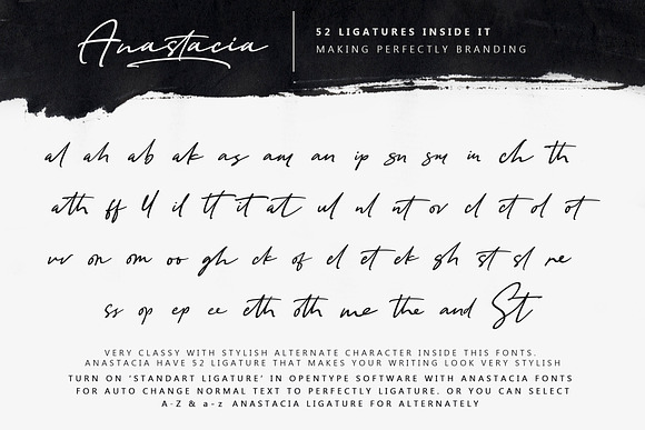 Anastacia Signature Font in Script Fonts - product preview 7