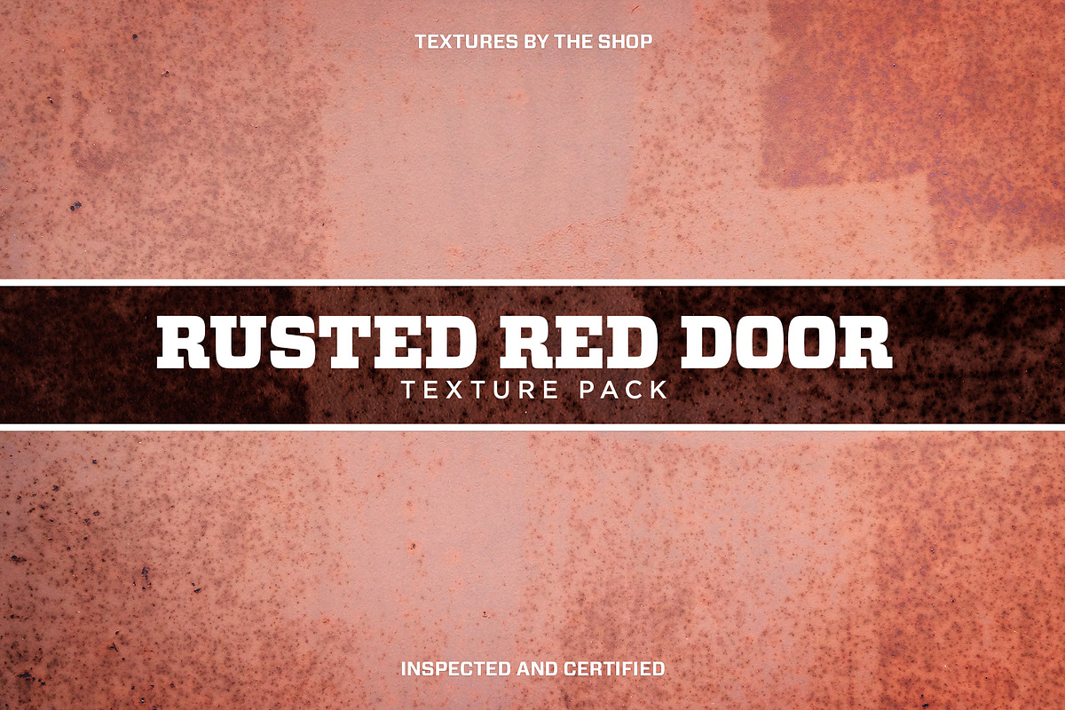 Rusted red door texture pack in Textures - product preview 8