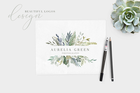 Foliage - Watercolor Leaves in Illustrations - product preview 2