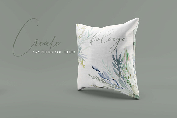Foliage - Watercolor Leaves in Illustrations - product preview 7