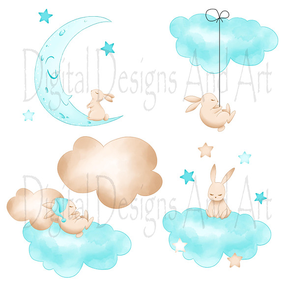 Good nigh bunny in Illustrations - product preview 1