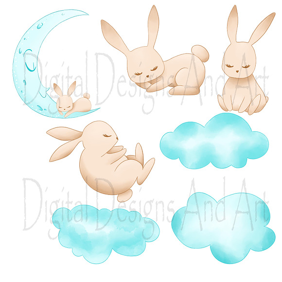Good nigh bunny in Illustrations - product preview 5