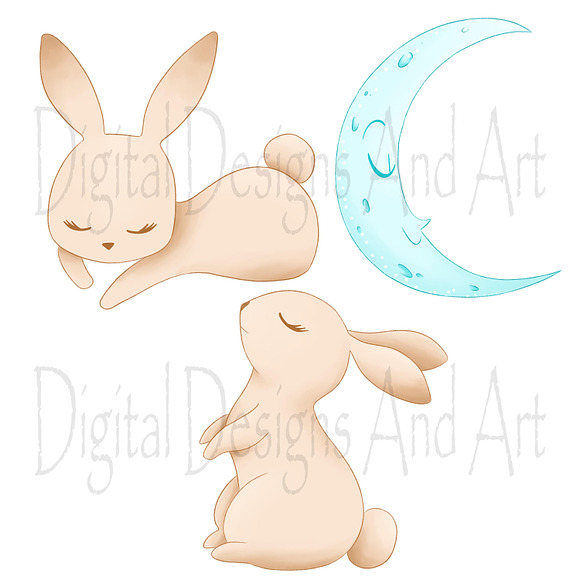 Good nigh bunny in Illustrations - product preview 6
