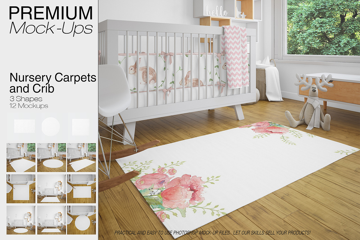 Carpets & Crib Mockups Pack in Product Mockups - product preview 8