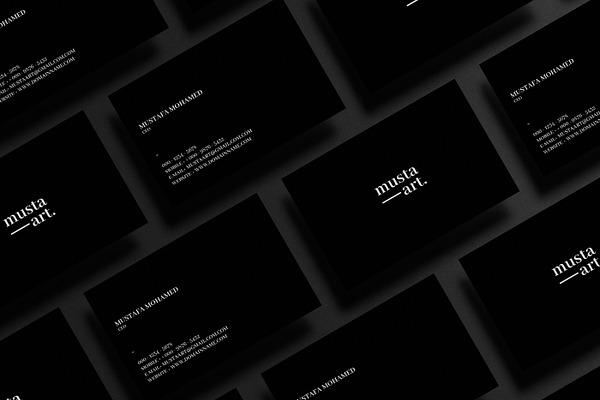 Solid Black Business Card