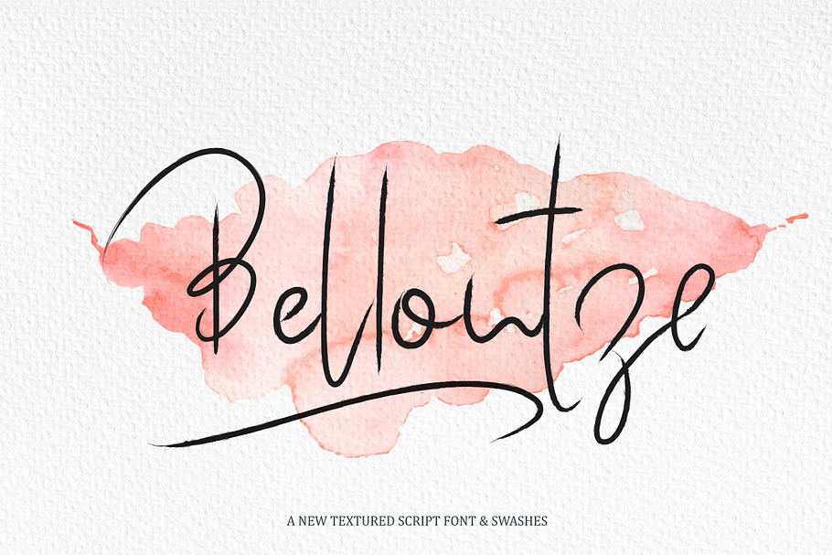 Bellontze.Textured script & swashes in Script Fonts - product preview 8