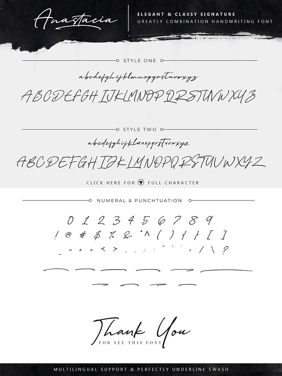 Anastacia Signature Font in Script Fonts - product preview 8