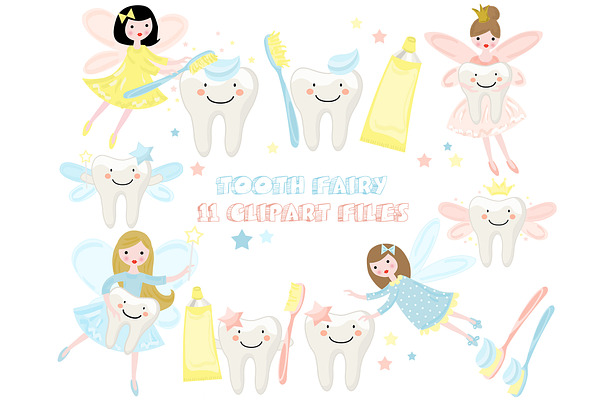 Tooth Fairy Clipart Teeth Caracter