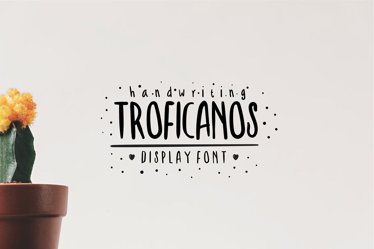 Troficanos Handwriting Display Font in Display Fonts - product preview 8