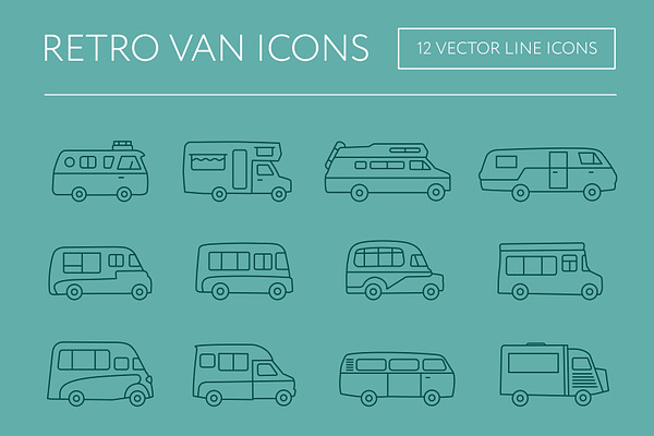 Retro Van Icons