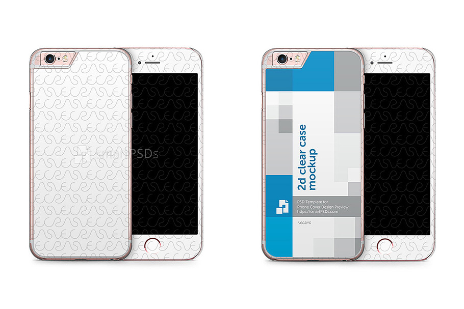 Apple iPhone 6s 2d Clear Mobile Case in Product Mockups - product preview 8