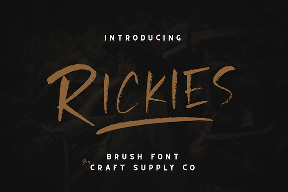 Rickies - Brush Font in Display Fonts - product preview 1
