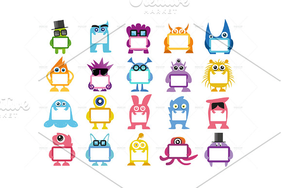 Monster Character V.1 Clip Arts in Illustrations - product preview 16