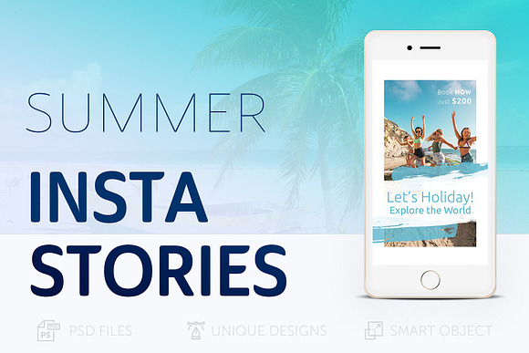 Summer Holidays Instagram Stories in Instagram Templates - product preview 4
