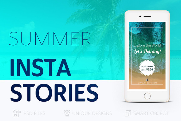 Summer Holidays Instagram Stories in Instagram Templates - product preview 6