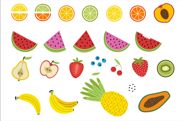 14 Seamless Fruits Patterns
