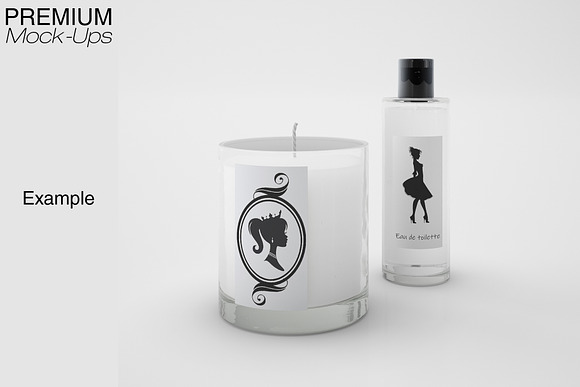 Candle & Perfume Set in Product Mockups - product preview 4