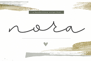 Nora - Handwritten Script Font