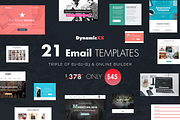 BUNDLE of 21 Email Templates -Triple