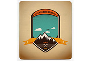 Adventure badge graphic design