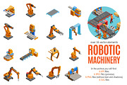 Robotic Machinery Isometric Set