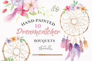 Dreamcatcher Watercolor Feather Set