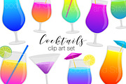 Cocktail Drink Clipart Illustrations