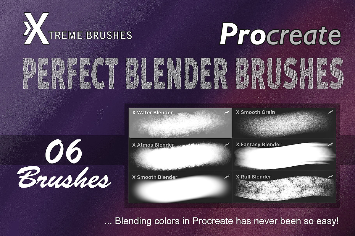 Procreate Perfect Blenders in Photoshop Brushes - product preview 8