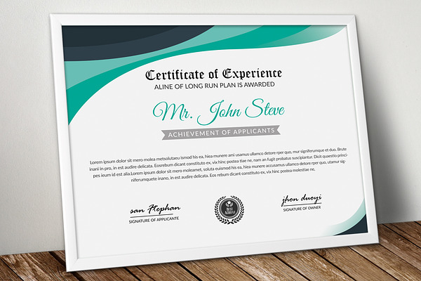 Certificate MS Word Template