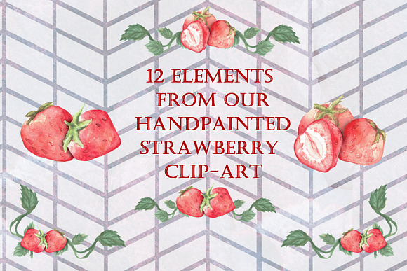 Strawberry Wreaths and More in Illustrations - product preview 1