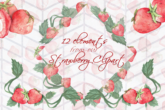 Strawberry Wreaths and More in Illustrations - product preview 6