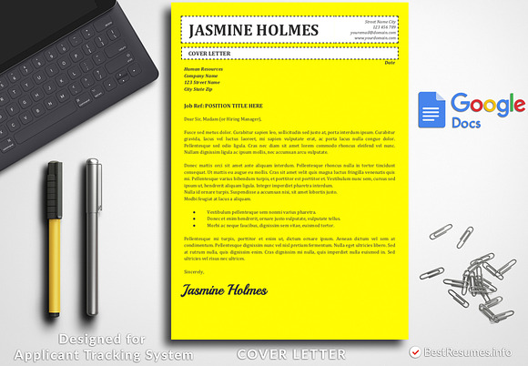 Simple Resume Template Google Docs in Resume Templates - product preview 1