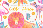 Golden Africa Watercolor Set